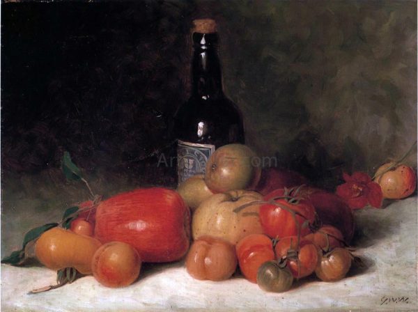 Fruit of Our Garden in the Country - Study by George William Whitaker - Hand-Painted Oil Painting on Canvas Discount