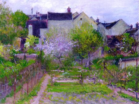 Grez-sur-Loing by Robert Vonnoh - Hand-Painted Oil Painting on Canvas For Sale