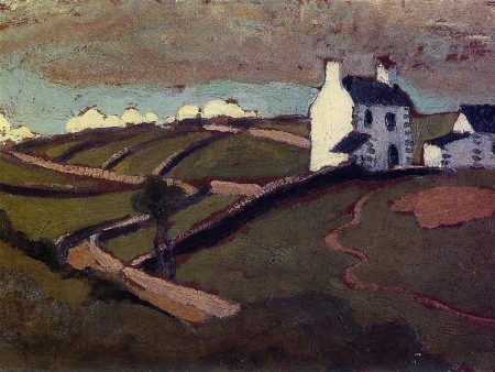 White House at Audierne by Roger De la Fresnaye - Hand-Painted Oil Painting on Canvas Hot on Sale