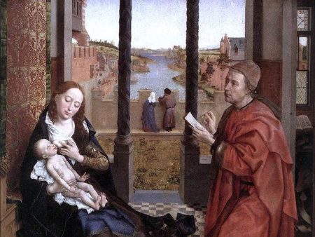 St Luke Drawing a Portrait of the Madonna by Rogier Van der Weyden - Hand-Painted Oil Painting on Canvas Online Hot Sale