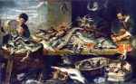 Fish Shop by Frans Snyders - Hand-Painted Oil Painting on Canvas Hot on Sale