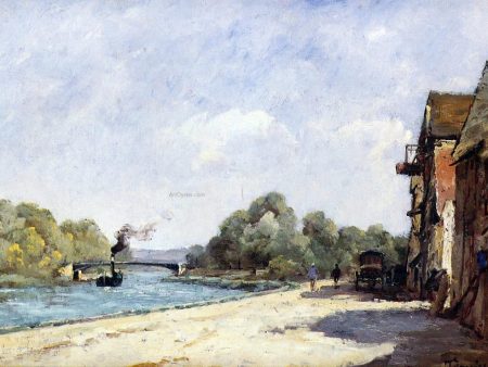 A Bridge over the Oise by Paul Desire Trouillebert - Hand-Painted Oil Painting on Canvas Supply