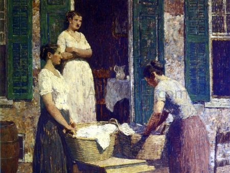 Washday by Robert Spencer - Hand-Painted Oil Painting on Canvas Supply