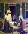 Washday by Robert Spencer - Hand-Painted Oil Painting on Canvas Supply