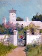 The Green Gate, Bermuda by Ross Turner - Hand-Painted Oil Painting on Canvas Online