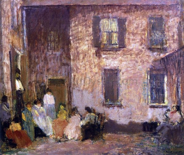 Hour of Dusk by Robert Spencer - Hand-Painted Oil Painting on Canvas Hot on Sale