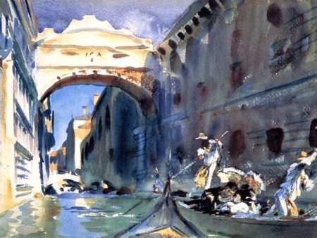 A Bridge of Sighs by John Singer Sargent - Hand-Painted Oil Painting on Canvas Hot on Sale