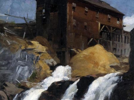 The Mill by Robert Vonnoh - Hand-Painted Oil Painting on Canvas Hot on Sale