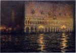 The Ducal Palace by Henri Le Sidaner - Hand-Painted Oil Painting on Canvas For Cheap