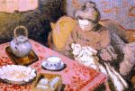 Tea (also known as Madame Georges Lemmen) by Georges Lemmen - Hand-Painted Oil Painting on Canvas Cheap