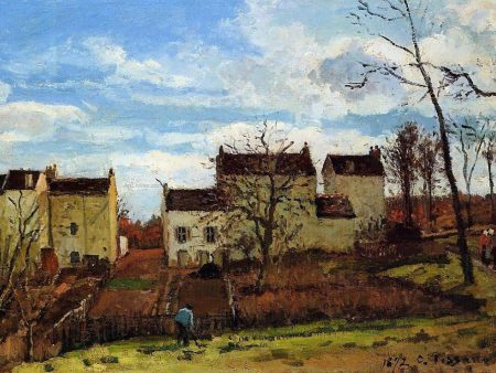 Spring at Pontoise by Camille Pissarro - Hand-Painted Oil Painting on Canvas For Discount