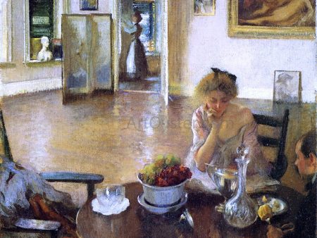 A Breakfast Room (also known as In the Breakfast Room) by Edmund Tarbell - Hand-Painted Oil Painting on Canvas Sale