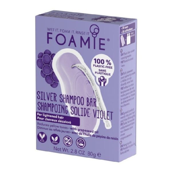 Kietasis šampūnas Foamie Shampoo Silver Linings FMSBSL2001, skirtas šviesiems, išsausėjusiems plaukams Online