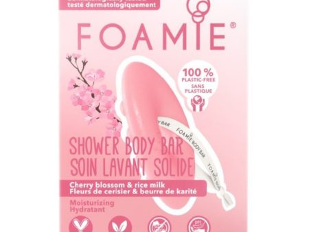 Kietasis kūno prausiklis Foamie Body Bar Cherry Kiss FMBBCK2001, su vyšniomis ir ryžių pienu For Cheap