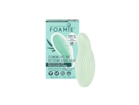 Kietasis veido prausiklis Foamie Face Bar Face Bar Aloe You Vera Much FMFBAV1, normaliai ir sausai odai Online Hot Sale