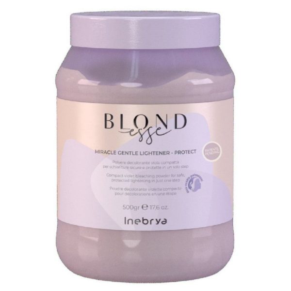 Milteliai plaukų šviesinimui Inebrya Blondesse Bleaching Miracle Gentle Lightener Powder ICE26149, su violetiniais mikropigmentais 500 g For Sale