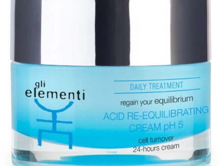 Atstatomasis veido odos kremas Gli Elementi Acid Re-Equilibrating Cream pH 5 GLI01016, 50 ml on Sale