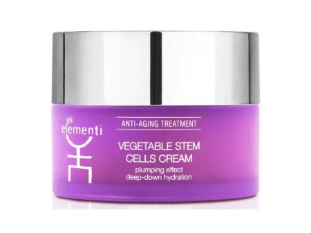 Stangrinantis veido odą kremas Gli Elementi Vegetable Stem Cells Cream GLI01044, su natūraliais antioksidantais, 50 ml Online Hot Sale